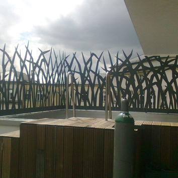 Sichtschutz für Pool