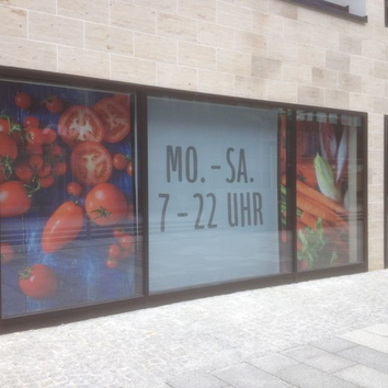 Werbebanner aus Stoffgewebe